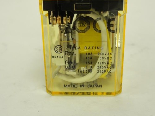 207474 Old-Stock; Idec RH4B-UL-AC230 Plug In Relay 10A; 240VAC; Coil: 230VAC - Picture 3 of 5