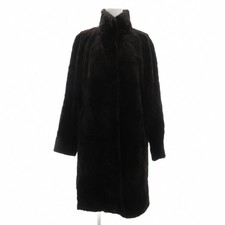 Womens Valentino Valentino Furs Dark Mink Fur Coat Sheared Long F Dark Brown