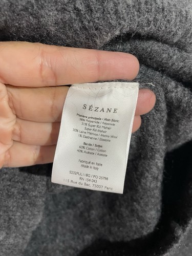 La Maille Sezane Sweater XL Super Kid Mohair Merino Minimalist Old Money Luxury - Picture 5 of 10