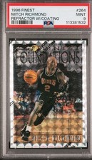 1996 FINEST #264 MITCH RICHMOND REFRACTOR W/COATING PSA 9