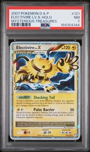 Electivire LV.X Holo 121/123 PSA 7 Mysterious Treasures Pokemon Card Game