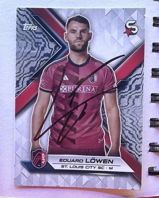 Eduard Lowen IP Signed Autograph Auto Topps MLS St. Louis