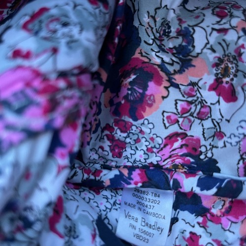 Borsone da viaggio grande VERA BRADLEY Miramar Weekender blu navy trapuntato - Foto 15 di 18
