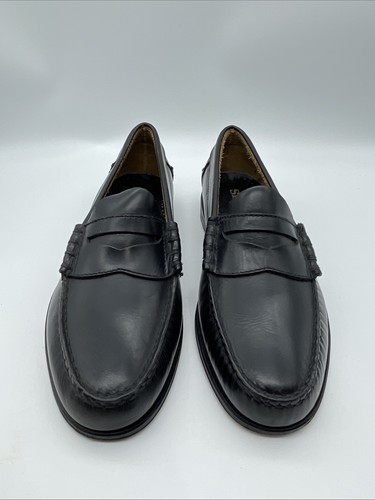 Black Dan Sebago Leather Loafers Hand Sewn Made In Mexico US Men’s Size 8 (M) - Bild 1 von 23