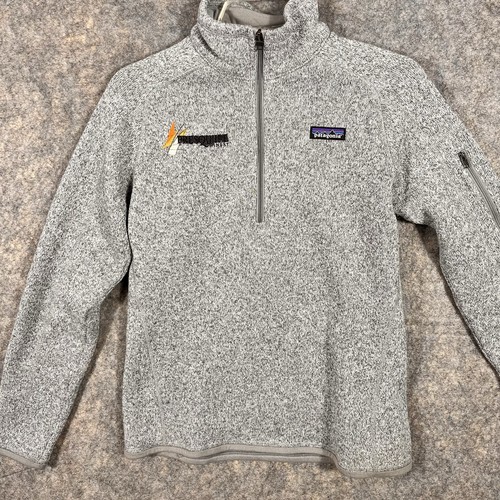 Patagonia Better Sweater Damen mittelgrau 1/4 Zip Fleece Company bestickt - Bild 10 von 10
