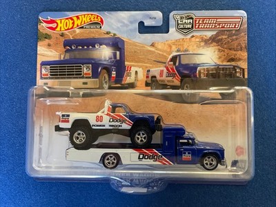 Mattel Hot Wheels  80 Dodge macho power wagon - Retro Rig Truck Team Transporter
