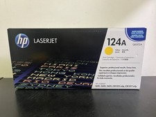 HP Q6002A 124A Yellow Toner Cartridge For HP 1600 Genuine New Sealed Free Ship