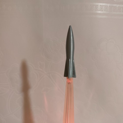 Vintage night light Rocket - Soviet space lamp - Electric Night Light - Picture 6 of 15