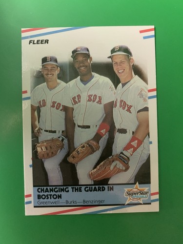 1988 Fleer Glossy Boston  (Greenwell / Burks / Benzinger) #630 - Picture 1 of 2