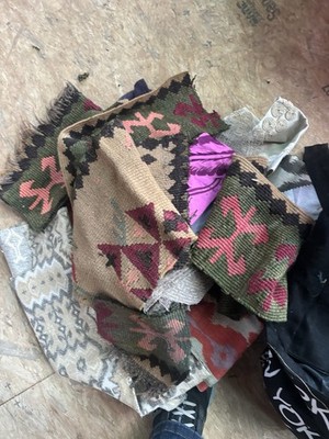 Lot - High End Fabric Scraps - Estate Sale Find!  Owner Designed Hand Bags
