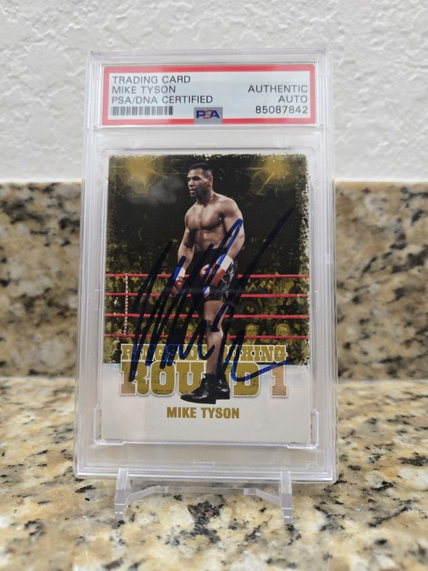 2010 Sport Kings Ringside Boxing Round 1 Mike Tyson Gold Auto Card PSA/DNA