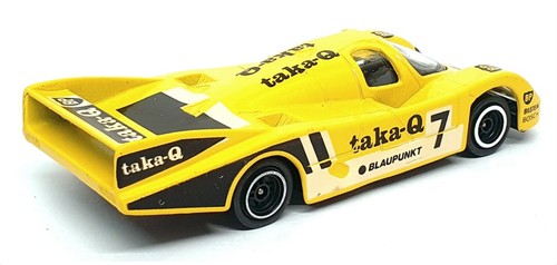 Corgi Appx 11cm Long Diecast C100/2 - Porsche 956 Race Car #7 - Yellow - Picture 2 of 5