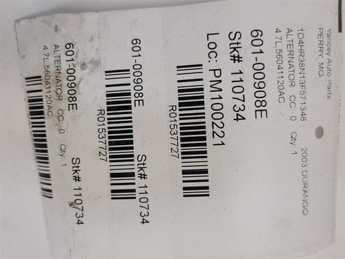 01 - 11 DODGE DAKOTA Alternator Bosch Manufacturer OEM - Picture 8 of 12