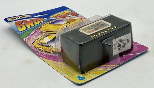 CORVETTE Convertible rose & blanche - Matchbox Swop Tops - 1992 - Neuf - Foto 4 di 5