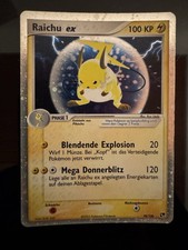 Pokémon Raichu Ex Sandstorm Sandsturm 2003 98/100 Holo DE 