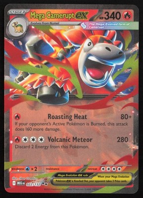 Mega Camerupt ex 022/132 Holo ME01: Mega Evolution
