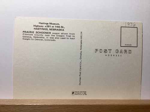 Goleta Prairie, Hastings Museum Hwy 281 at 14th: Hastings, NE postal vintage - Imagen 3 de 3