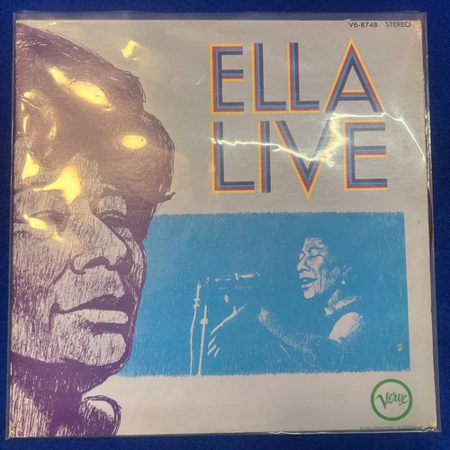 ELLA FITZGERALD Ella Live -Vinyl LP Record V6-8748 Q5-45 Verve 1968 EX-/EX+ - Picture 12 of 13