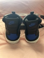 Nike Jordan 1 Crib Bootie Black Varsity Royal White Baby Shoes 3C AT3745-007