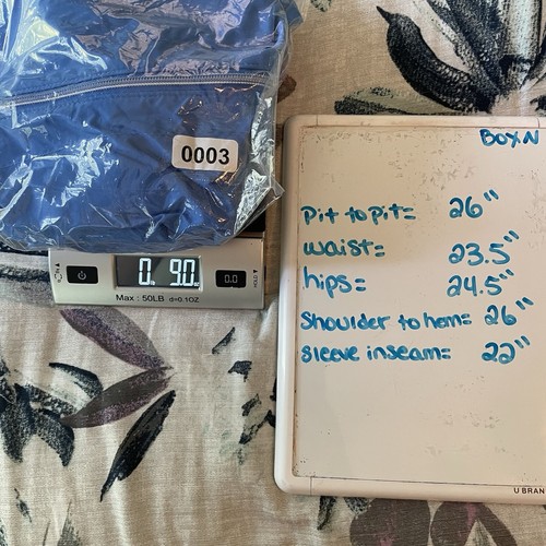 Columbia Windbreaker Women’s XXL Blue Zip Up Hidden Hood Nylon Athletic Hiking - Picture 15 of 15