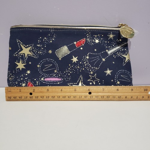 Bolsa de cosméticos Estee Lauder azul 9"x4,5 - Imagen 5 de 7