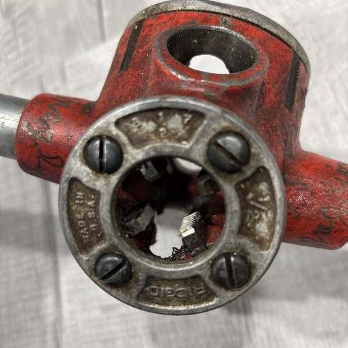 RIDGID 31-A TRIPLE THREADING DIE HEAD WITH HANDLE (1/2,3/4,1”) Made In USA - Picture 5 of 10