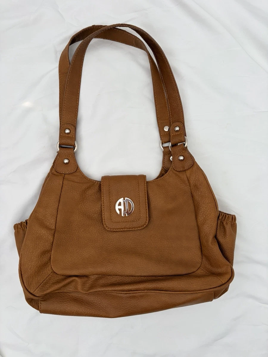 Sac à Main Alfred Dunner – Imitation Cuir Argenté, Imprimé Animalier, Taille Large, Occasion