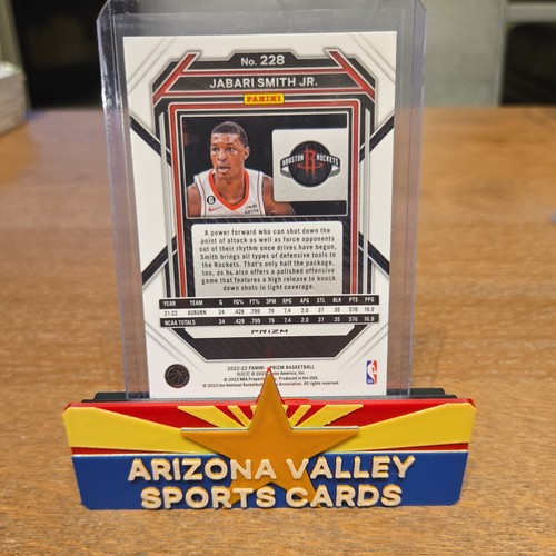 2022-23 Panini Prizm - Red Ice Prizm #228 Jabari Smith Jr. (RC) - Picture 2 of 2