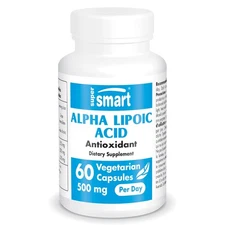 SuperSmart - Alpha Lipoic Acid 500mg per Day - High Potency Universal Antioxi...