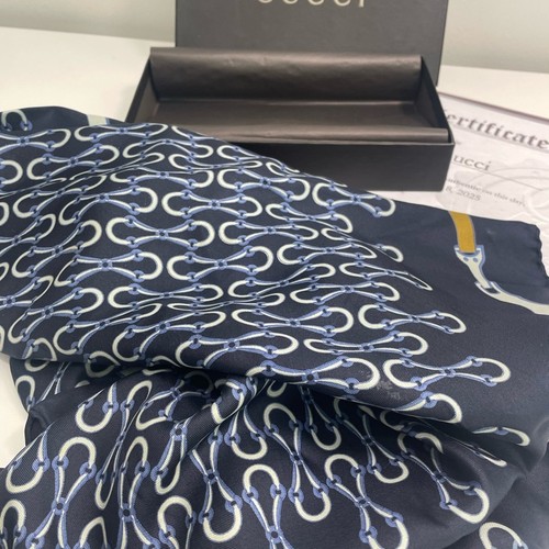 Original GUCCI Pferdegebiss Seidentuch mit Box und Zertifikat - Bild 3 von 8
