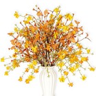 Artificial Fall Flowers with Berries 12 Pack Fall Floral Picks 17 Inch Orange...