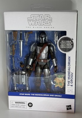 Star Wars Black Series #01 Mandalorian & Grogu Deluxe First Edition White Box