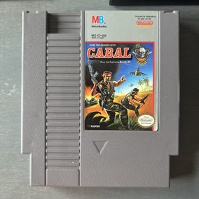 Cabal Nintendo NES Game 2 player War 1985 Sweet 80s Vibes Instruction manual 