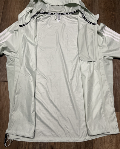 Adidas Own The Run Training Light Green Jacket Men’s L Running Athleisure - Picture 9 of 16