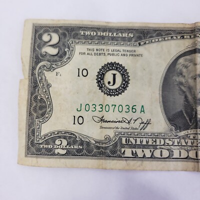 貴重　Made in U.S.A-2 1976 1976 $2 DOLLAR BILL Misaligned Edge Cutting | eBay