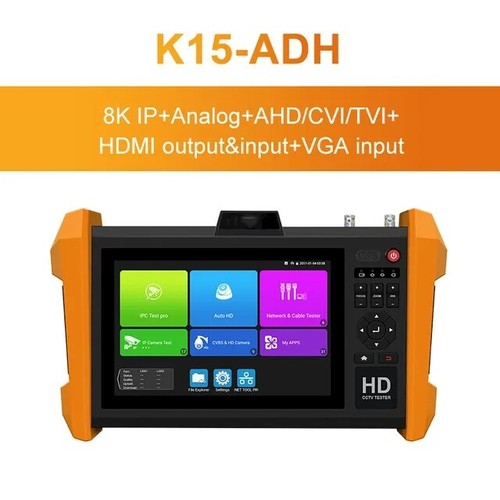 8K H.265 7 inch CCTV Tester SFP Optical Module AHD CVI TVI SDI IPC Camera Tester - Picture 8 of 10