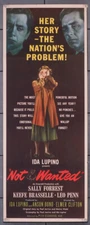 NOT WANTED (1949) 30086 Movie Poster   Sally Forest  Keefe Brasselle  Elmer Clif