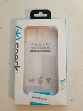 Speck Products Presidio Perfect Clear Grip fits iPhone 12 Pro Max Case Clear