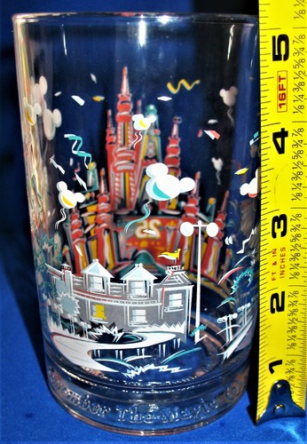 Pair McDonalds Walt Disney World 25th Anniversary Remember the Magic Glasses '96 - Picture 10 of 12