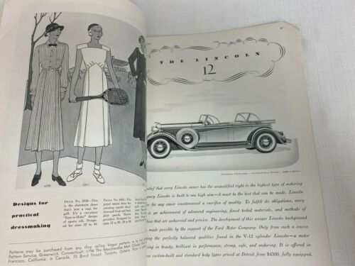 Vintage Vogue Magazine July 15, 1932 Art Deco Benito Cover Fashion RARE - Picture 10 of 11