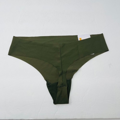 Nuevo Calvin Klein Mujer Talla Pequeña Invisibles Verde Tanga Panty Ropa Interior Nuevo con Etiquetas - Imagen 5 de 5
