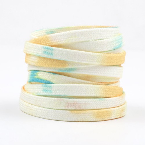 Tie-dyed Flat Shoelaces Sneaker Trainer Shoe Laces 9 Colours 120 150 180 cm - Picture 15 of 17