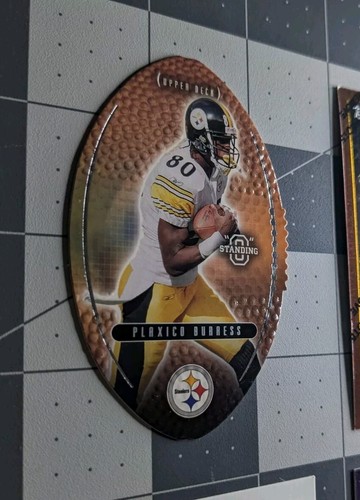 2003 Upper Deck #71 Plaxico Burress Standing O Die-Cut Steelers Football Card - Picture 4 of 5