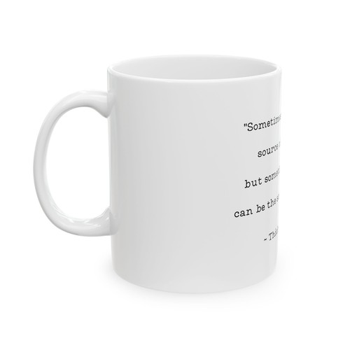 Thích Nhất Hạnh Quote Mug 'Joy Source Of Smile' White Coffee Cup 11 oz Gifts - Picture 4 of 6