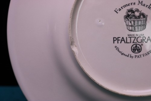Paltzgraff USA Farmer's Market by Pat Farrrell Red Tomato Salad Plate - Picture 4 of 5