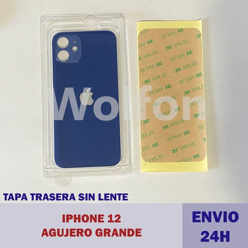 Tapa trasera cristal IPHONE 12 Agujero Grande CON ADHESIVO 3M envio 24 horas - Imagen 5 de 7