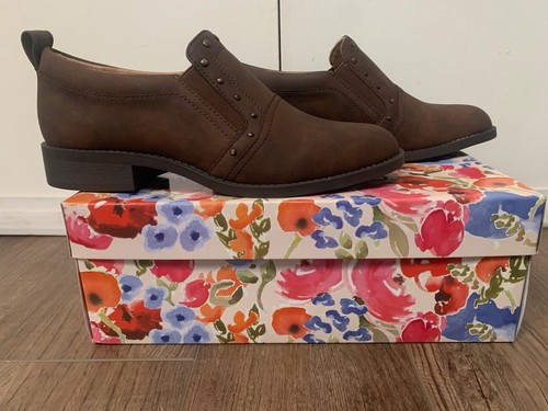 Mujer MOOTSIES TOOTSIES Marrón Plano Elastizado Acolchado Tachonado Kira Sin Cordones 7.5 - Imagen 3 de 6