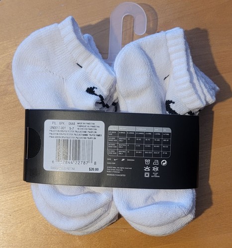 Boys Nike Cushioned No Show Socks XS - Brand New - Picture 2 of 2