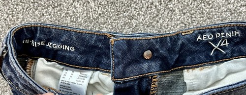 Jeans jegging American Eagle AEO vita alta denim taglia 00 360 super elasticizzato - Foto 6 di 7