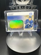 MATTHEW KNIES 2023-24 The Cup /99 PATCH Rookie Rink Gallery /99 UD RC #RGMKV2